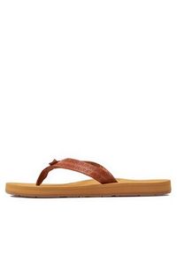 Roxy Japonki ARJL101146 Brązowy. Kolor: brązowy. Materiał: skóra