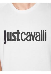 Just Cavalli T-Shirt 74OBHG00 Biały Regular Fit. Kolor: biały. Materiał: bawełna #4
