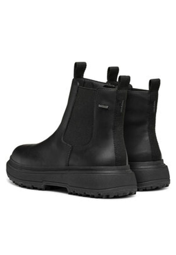 Geox Botki D Lamidie + Grip Abx D46XMD 00085 C9999 Czarny. Kolor: czarny. Materiał: skóra