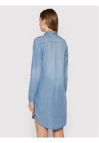 Vero Moda Sukienka jeansowa Silla 10184172 Niebieski Regular Fit. Kolor: niebieski. Materiał: lyocell #5