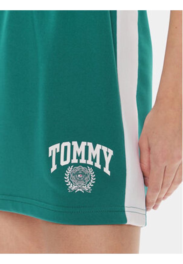 Tommy Jeans Spódnica mini Varsity DW0DW17877 Niebieski Regular Fit. Kolor: niebieski. Materiał: syntetyk