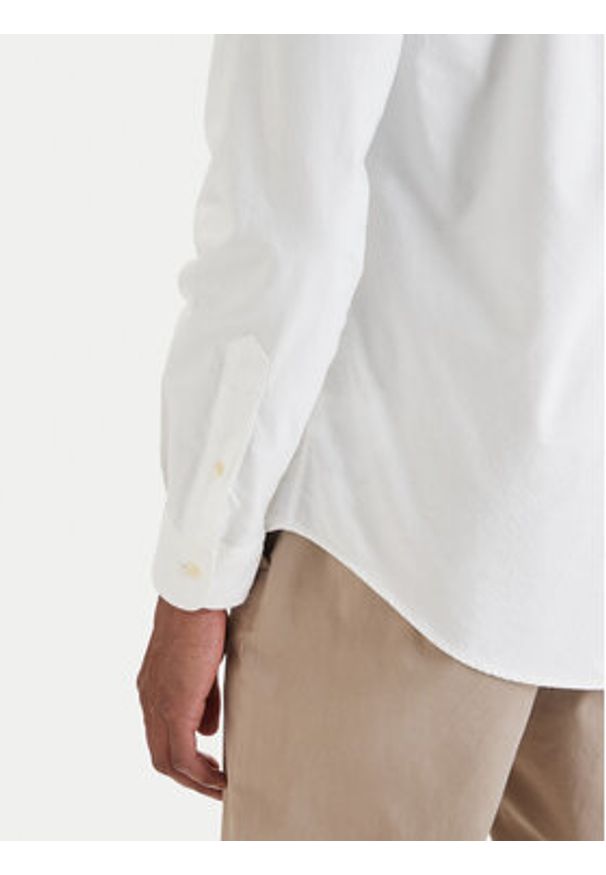 Polo Ralph Lauren Koszula Classics 710736557 Biały Slim Fit. Typ kołnierza: polo. Kolor: biały. Materiał: bawełna
