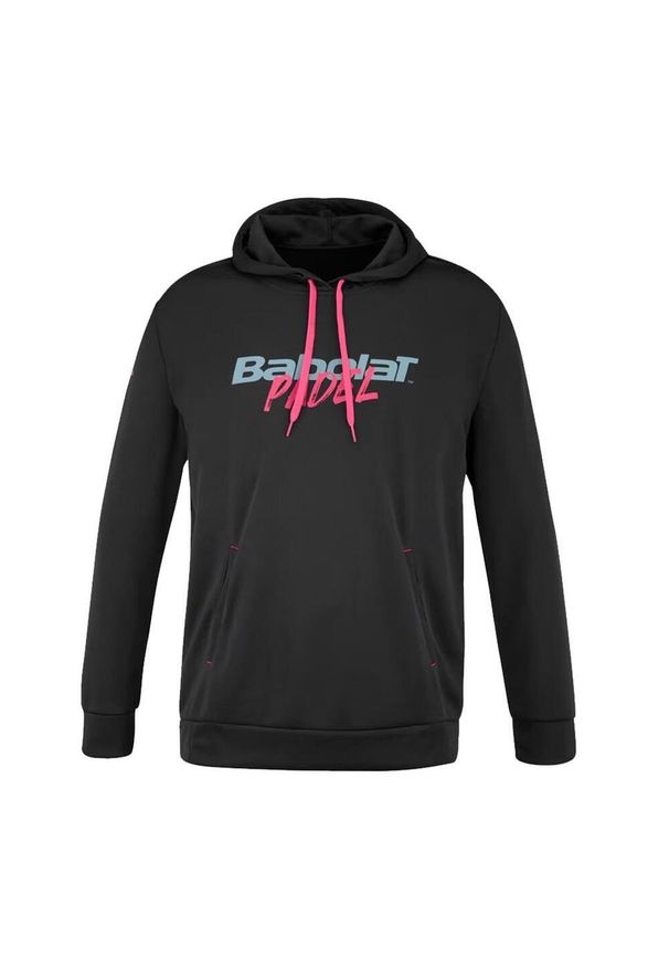 Bluza tenisowa męska Babolat Padel Hood. Kolor: czarny. Sport: tenis