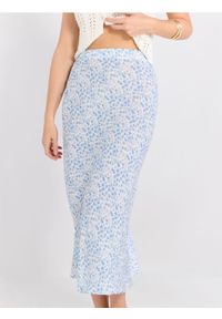 Sinsay - Wiskozowa spódnica maxi w kwiaty - wielobarwny. Materiał: wiskoza. Wzór: kwiaty