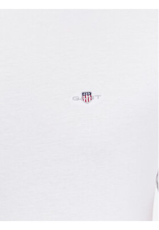 GANT - Gant T-Shirt Shield 2003184 Biały Regular Fit. Kolor: biały. Materiał: bawełna