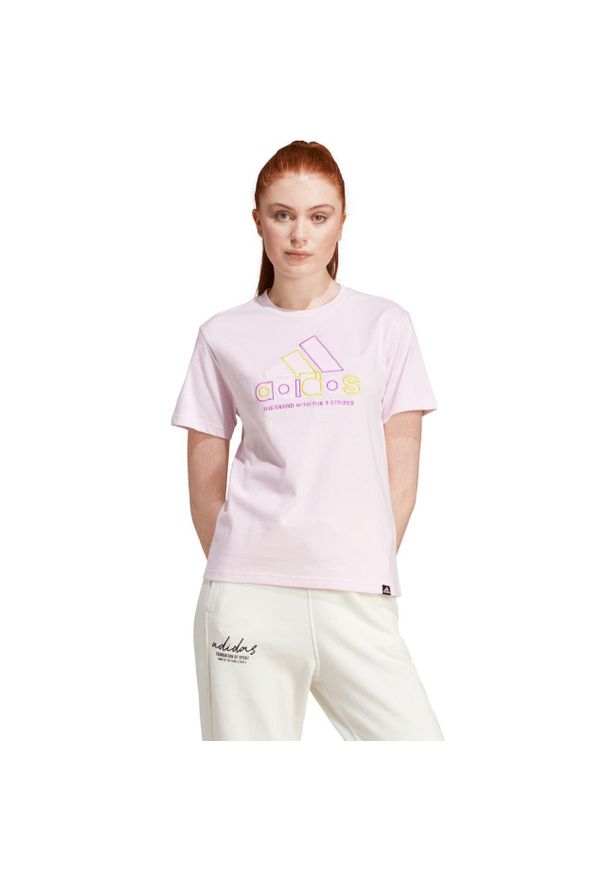 Adidas - Koszulka damska adidas Xpress Logo. Kolor: różowy. Sport: fitness