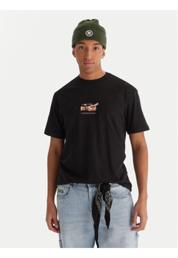 DC Shoes T-Shirt Handy Cam HSS EDYZT04379 Czarny Regular Fit. Kolor: czarny. Materiał: bawełna