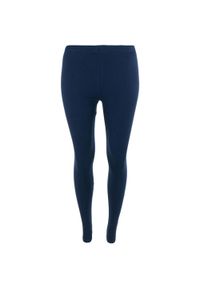 ZSPORT - Damskie Legginsy Sportowe Sarina Nocna Niebieska - Komfort i Styl. Kolor: niebieski. Materiał: elastan, bawełna. Sport: turystyka piesza