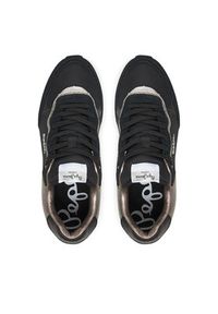 Pepe Jeans Sneakersy Rusper Glam W PLS600008 Czarny. Kolor: czarny. Materiał: materiał #5