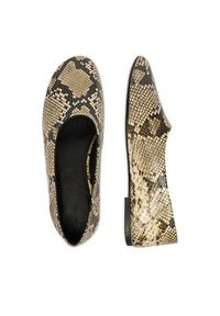 Gino Rossi - GINO ROSSI Baleriny EO-V2127-191 Beżowy. Kolor: beżowy. Materiał: skóra #3