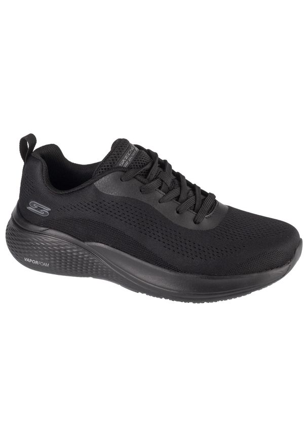 skechers - Buty do chodzenia męskie Skechers Bobs Infinity. Kolor: czarny. Materiał: materiał, syntetyk. Szerokość cholewki: normalna. Sport: turystyka piesza