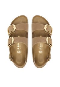 Birkenstock Sandały Milano Big Buckle Hex 1031782 Brązowy. Kolor: brązowy. Materiał: skóra #6