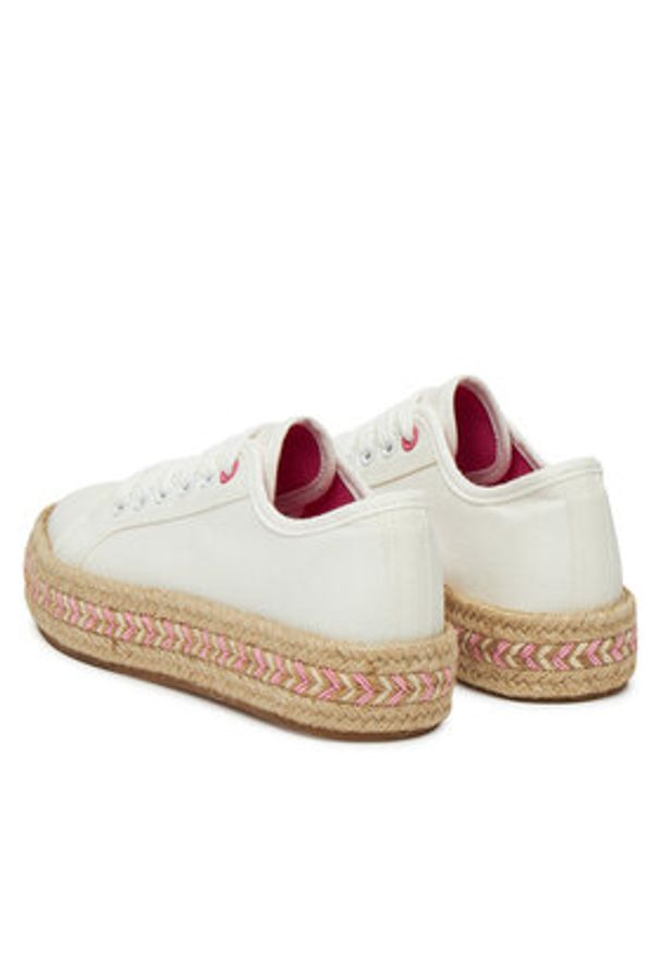 DeeZee Espadryle ZYKS306 Biały. Kolor: biały. Materiał: materiał