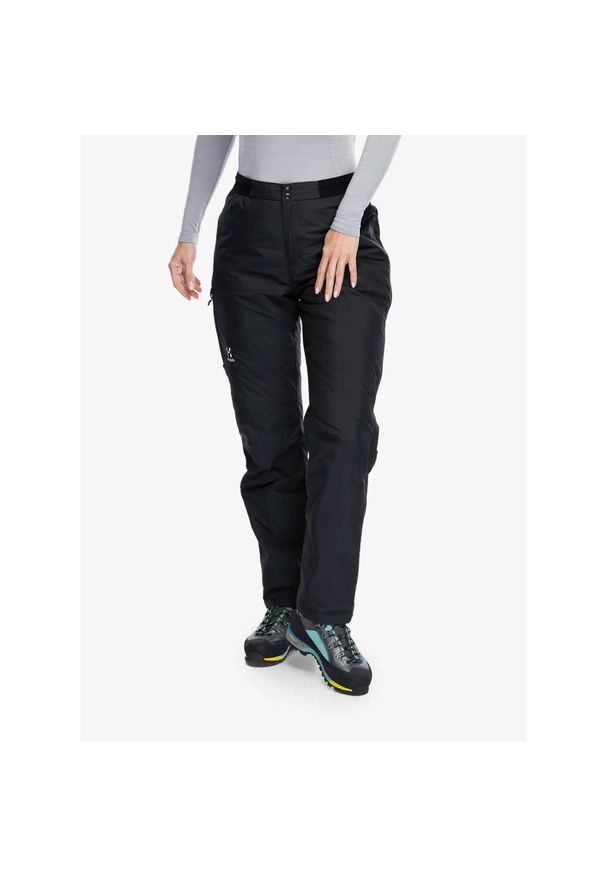 Haglöfs - Spodnie ocieplane damskie Haglofs Mimic Silver Pant. Kolor: czarny. Sezon: zima. Sport: narciarstwo