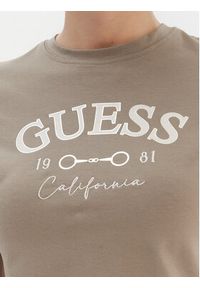Guess T-Shirt V6RI02 J1314 Beżowy Regular Fit. Kolor: beżowy. Materiał: bawełna #3