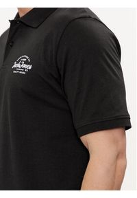 Jack & Jones - Jack&Jones Polo Forest 12248621 Czarny Standard Fit. Typ kołnierza: polo. Kolor: czarny. Materiał: bawełna, syntetyk #3