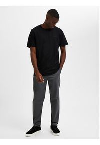 Selected Homme T-Shirt Aspen 16087858 Czarny Regular Fit. Kolor: czarny. Materiał: bawełna #4