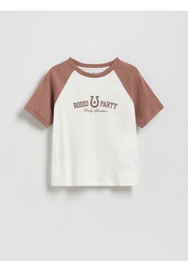 Reserved - T-shirt z napisem - wielobarwny. Materiał: bawełna. Wzór: napisy