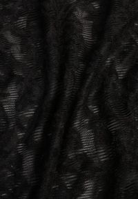 Renee - Czarna Bluzka Półgolf z Koronki Dinita. Okazja: na imprezę. Kolor: czarny. Materiał: koronka. Wzór: koronka. Styl: elegancki #3