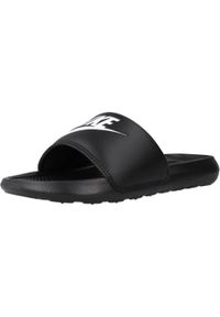 Klapki damskie Nike Victori One Slide. Okazja: na plażę. Kolor: czarny. Materiał: syntetyk, materiał. Styl: sportowy