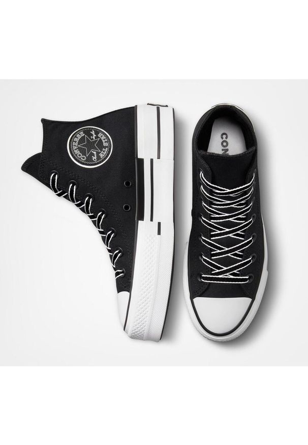 Trampki Converse Chuck Taylor All Star Lift, Kobiety. Kolor: czarny. Materiał: materiał. Model: Converse All Star