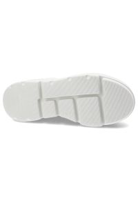 CheBello - Białe Sneakersy Chebello Modne Obuwie Na Platformie. Okazja: na co dzień. Kolor: biały. Materiał: skóra. Wzór: aplikacja. Obcas: na platformie #2