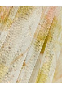 NEEDLE & THREAD - Spódnica Harlequin Rose Rufle. Kolor: beżowy. Wzór: aplikacja, kwiaty #3