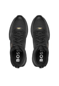 BOSS - Boss Sneakersy Jonah Runn Meth 50513195 Czarny. Kolor: czarny. Materiał: materiał