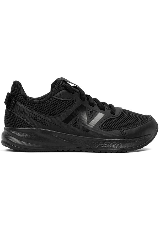 Buty dziecięce New Balance YK570BB3 – czarne. Okazja: na uczelnię, na co dzień. Kolor: czarny. Materiał: materiał, syntetyk. Szerokość cholewki: normalna. Sport: turystyka piesza, bieganie