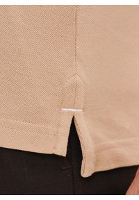 Pako Lorente - PAKO LORENTE – T-shirt polo w kolorze brązowym. Okazja: na co dzień. Typ kołnierza: polo. Kolor: brązowy, beżowy, różowy. Materiał: bawełna. Styl: casual #7