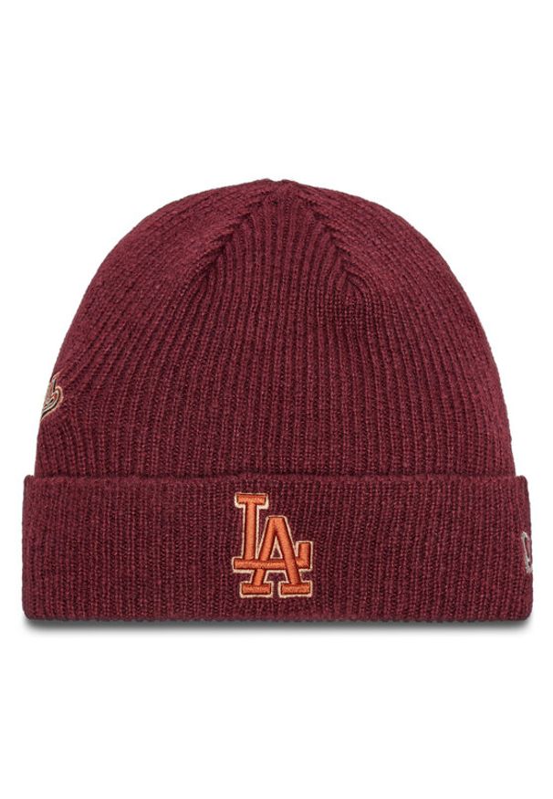 New Era Czapka LA Dodgers World Series Patch Cuff Knit Beanie 60580732 Czerwony. Kolor: czerwony. Materiał: materiał, akryl