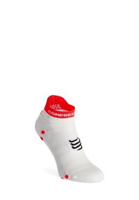 Skarpety biegowe Compressport Pro Racing Socks v4.0 UL Run Low. Kolor: biały. Sport: bieganie