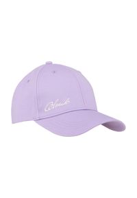 Ochnik - Liliowa czapka z daszkiem z logo. Kolor: fioletowy. Materiał: bawełna