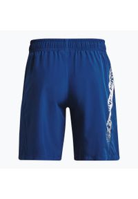 Spodenki fitness męskie Under Armour Woven Graphic. Kolor: niebieski. Sport: fitness