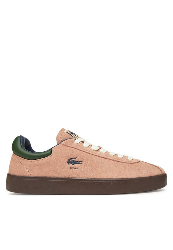 Lacoste Sneakersy Baseshot 7-49SFA0051 Różowy. Kolor: różowy. Materiał: skóra