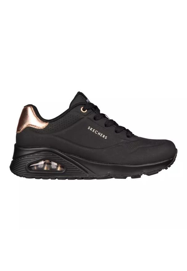 skechers - Femme UNO - GOLDEN AIR Skechers. Kolor: czarny. Materiał: guma, syntetyk, materiał. Model: Skechers Sport. Sport: turystyka piesza
