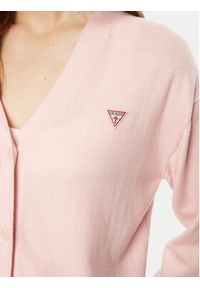 Guess Sweter W4BR16 Z3HO2 Różowy Regular Fit. Kolor: różowy. Materiał: syntetyk #3