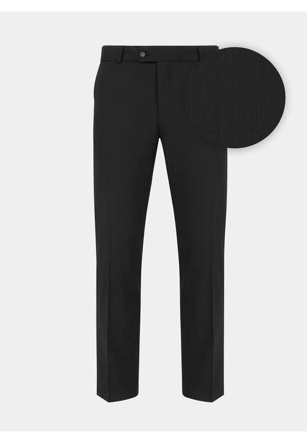 Pako Lorente - PAKO LORENTE – Spodnie smokingowe P000B-6S-001-C-S. Materiał: wełna. Wzór: gładki. Styl: młodzieżowy