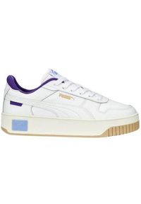 Buty do chodzenia damskie Puma Carina Street. Zapięcie: sznurówki. Kolor: biały. Materiał: guma, skóra, tkanina. Szerokość cholewki: normalna. Sport: turystyka piesza