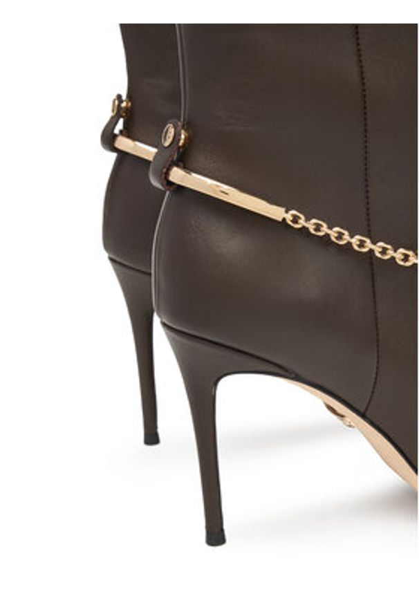 Marciano Guess Botki 5BGZ44 7324A Brązowy. Kolor: brązowy. Materiał: skóra