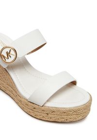 MICHAEL Michael Kors Espadryle Lucinda 40S4LCMS3L Biały. Kolor: biały. Materiał: skóra