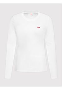 Levi's® Bluzka Long Sleeve Baby Tee 69555-0000 Slim Fit. Kolor: biały. Materiał: bawełna. Długość rękawa: długi rękaw #5