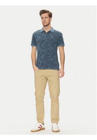 Blend Polo 20718251 Niebieski Regular Fit. Typ kołnierza: polo. Kolor: niebieski. Materiał: bawełna