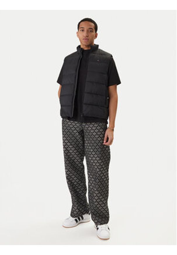 Adidas - adidas Jeansy Monogram KC6380 Szary Loose Fit. Kolor: szary