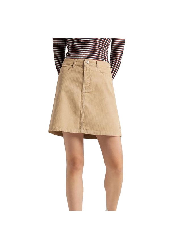 Lee - LEE A LINE ZIP SKIRT DAMSKA SPÓDNICA L38FQM63