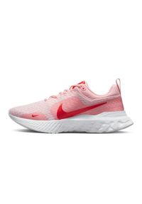Buty do biegania Nike React Infinity 3 W DZ3016-600 różowe. Zapięcie: sznurówki. Kolor: różowy. Materiał: guma, syntetyk, dzianina. Szerokość cholewki: normalna #9