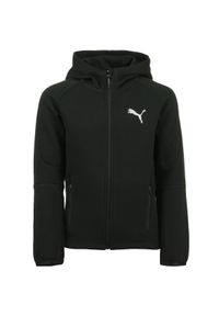Dziecięca bluza z kapturem z pełnym zamkiem błyskawicznym Puma Evostripe B. Typ kołnierza: kaptur. Kolor: czarny #1