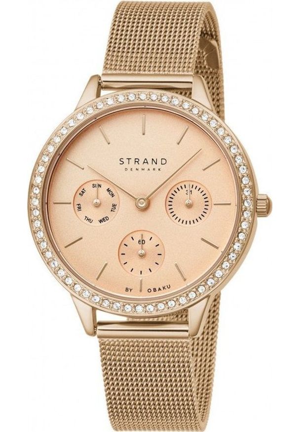 Zegarek Strand S704LMVVMV Złoty zegarek Damski Strand. Kolor: złoty