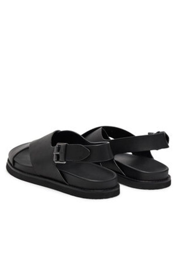 Polo Ralph Lauren Sandały 803961444002 Czarny. Kolor: czarny. Materiał: skóra