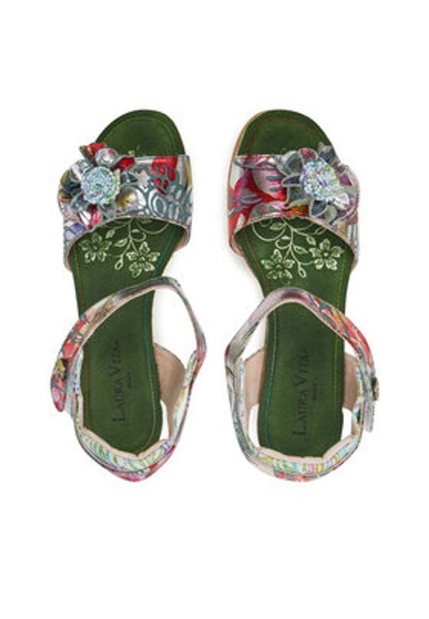 Laura Vita Espadryle Hacdeo 09 Srebrny. Kolor: srebrny. Materiał: skóra